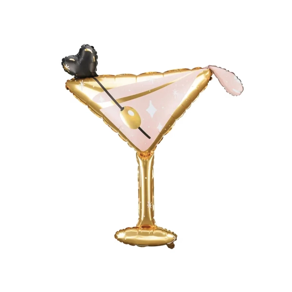 Giant Martini Glass Balloon 41" | 21st Birthday Photo Prop | New Year's Eve Party | Bridal Shower | Bachelorette Balloon | Cocktail Glass