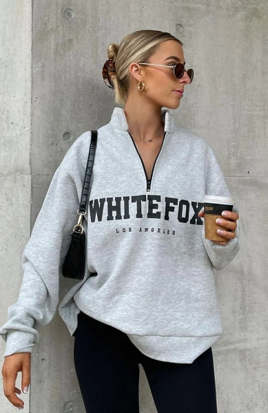 High Standard Zip Front Sweater Grey Marle | XXS/XS