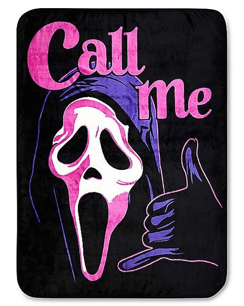 Ghost Face Call Me Double Sided Fleece Blanket