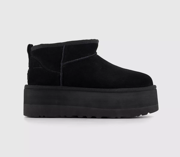 UGG Classic Ultra Mini Platform Boots Black - Women's Boots