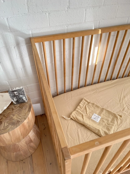 Sand Linen Cot Sheet | Default Title