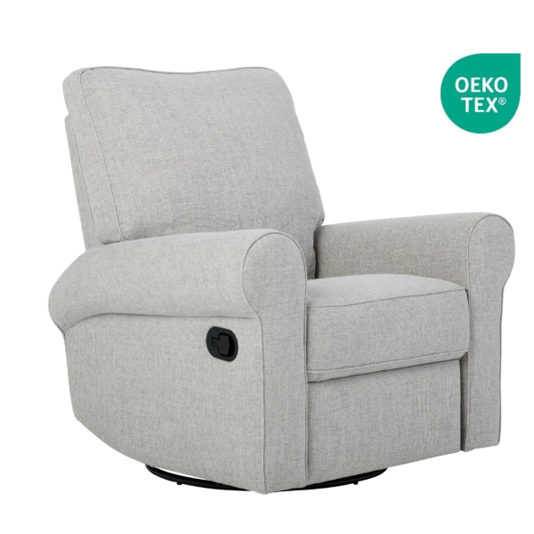 Billie Recliner Glider Nursery Chair in Pure Grey | Pure Grey
