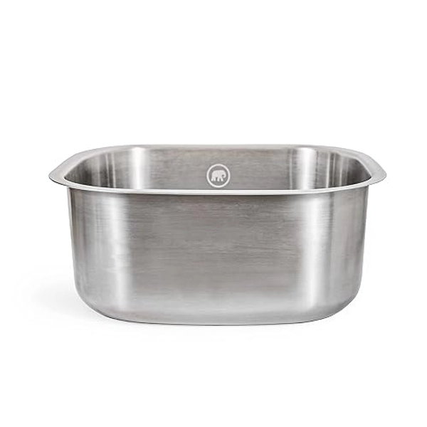 Elephant Box Stainless Steel Washing Up Bowl | Plastic Free 10 Litre Washing Up Bowl