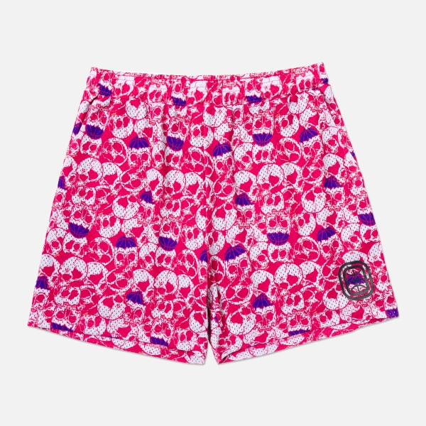 Kids City Reapers Skull Shorts | S / Red