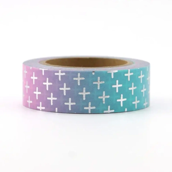 Silver Cross Ombre Washi Tape | Default Title