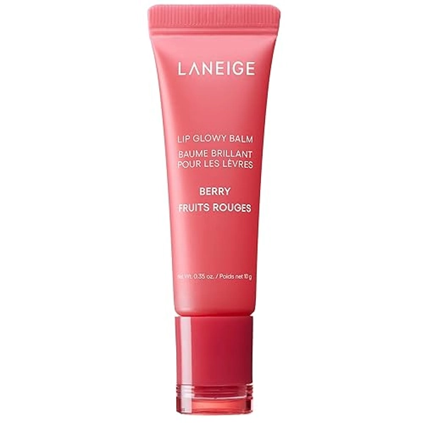 LANEIGE Lip Glowy Balm: Hydrate, Glossy, Lightweight, Moisturize & Tint with Shea Butter - Berry