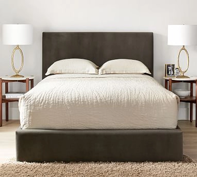 Raleigh Square Upholstered Platform Bed