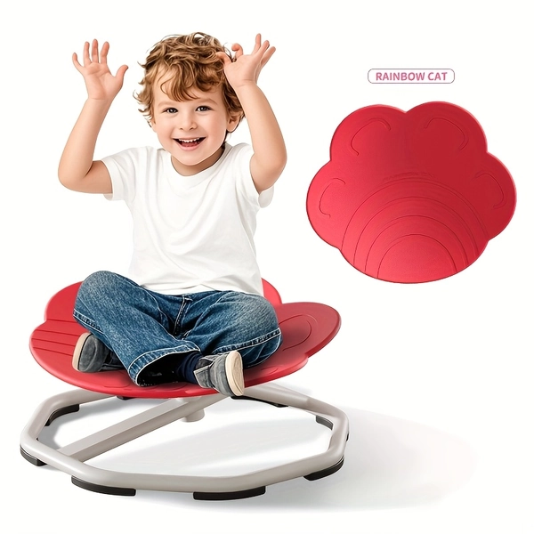 [Sensory Swivel Chair] 360 Degree Rotation Cat's Paw Sensory Swivel Chair for Youngsters - Ergonomic Design, for ADHD, Autism, Sensory Processing Disorder, Home Use