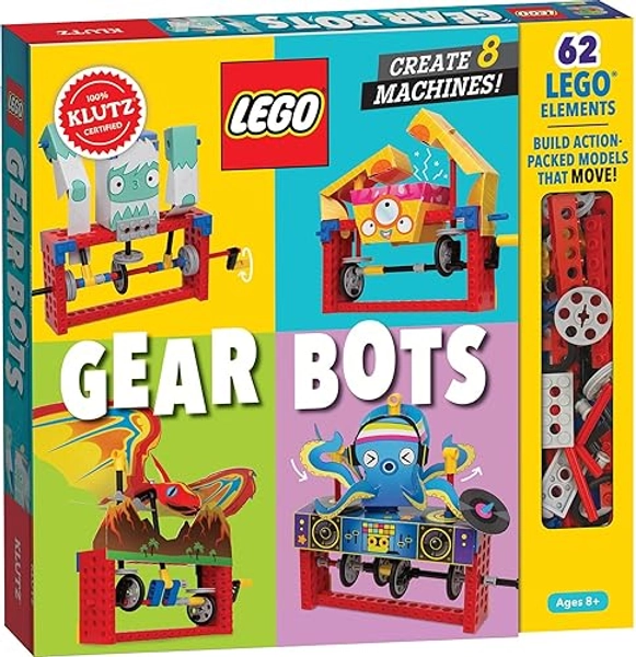 Klutz Lego Gear Bots Science/STEM Activity Kit for 8-12 years - Single