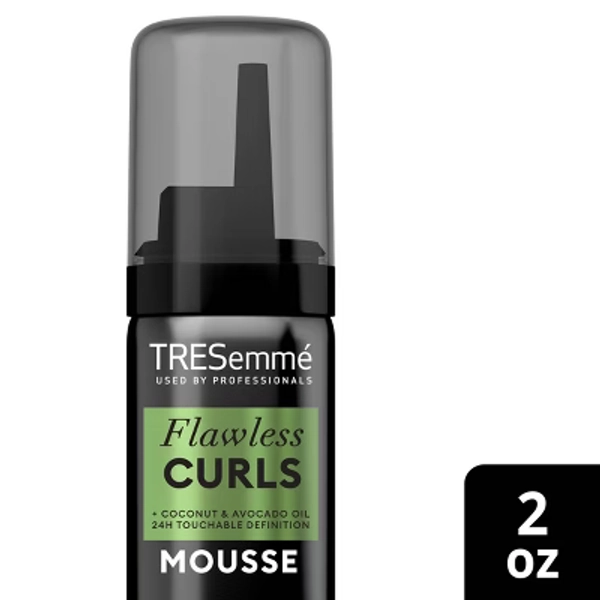 Tresemme Flawless Curls Hair Mousse with Coconut and Avocado Oil - Travel Size - 2oz
