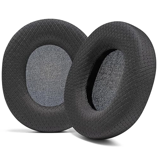 WC AirWeave Replacement Ear Pads for Sony MDR 7506, MDR V6, and MDR CD900ST by Wicked Cushions | Enhanced Comfort, Breathable Fabric, & Superior Foam | Airweave Black - Black Airweave Fabric