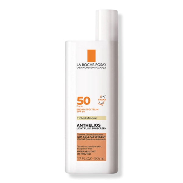  Anthelios Mineral Tinted Ultra Light Face Sunscreen Fluid SPF 50 - La Roche-Posay | Ulta Beauty