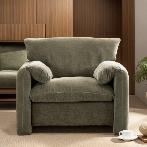 Marithza Modern Oversized Armchair Accent Chair Single Sofa Lounge Chair 38.6'' W for Living Room