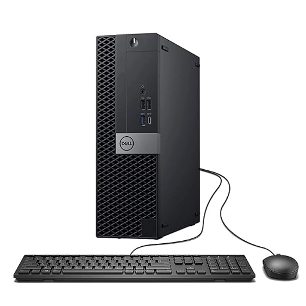 Dell Optiplex 7050 SFF Desktop PC, 32GB DDR4 1TB SSD (Renewed) | Intel i7-7700 4-Cores 3.60GHz, WiFi, BT, HDMI - Silver