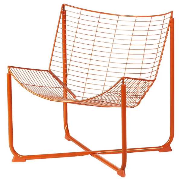 SKÅLBODA armchair, orange - IKEA CA
