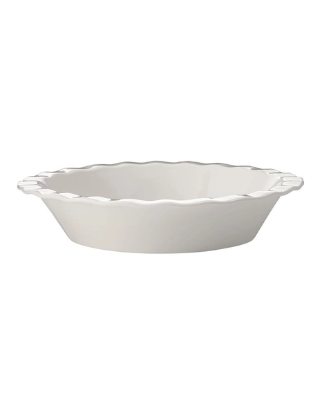 Natural Home Family Pie Dish in White Speckle