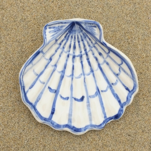 Blue Seashell Dish — Rex Design