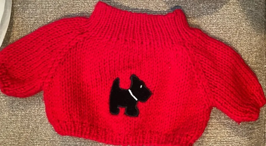 Red Scottie Sweater