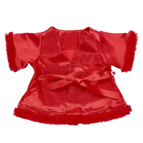 Fuzzy Trim Red Robe for Stuffed Animals | Build-A-Bear®