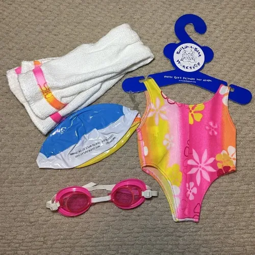 Pink Neon Floral Swimsuit