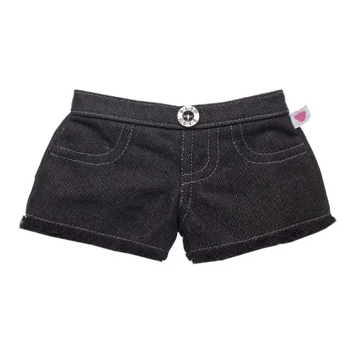 Black Denim Frayed Shorts for Stuffed Animals | Build-A-Bear®