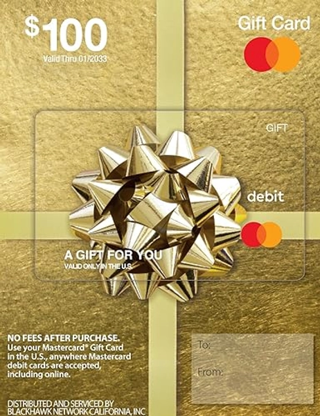$100 Mastercard Gift Card 