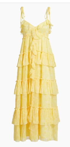 Yellow Saks dress
