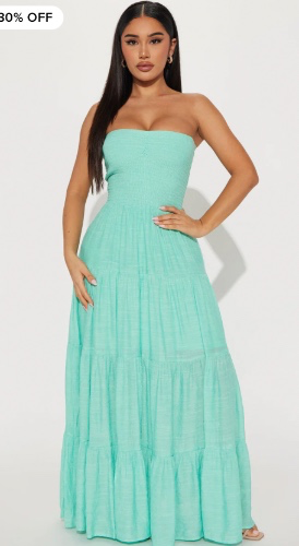 Mint maxi dress