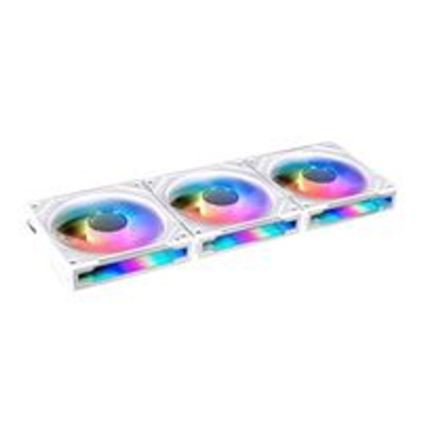 Lian Li UNI Fan SL Infinity Fluid Dynamic Bearing 120mm Case Fan - 3 Pack White