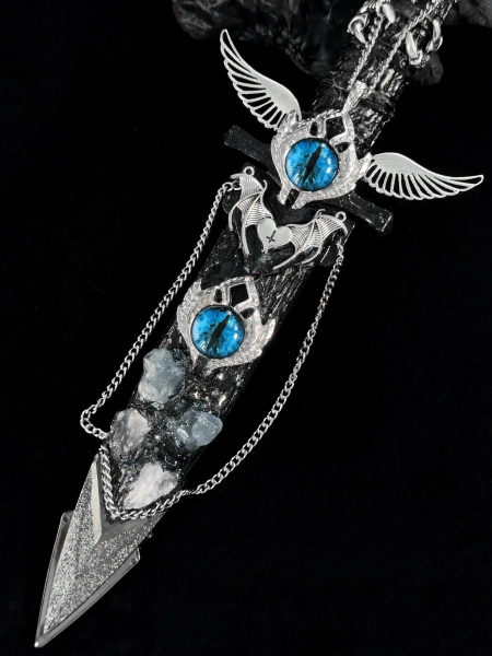 Handmade dagger-Blue Crystal Angel🧊🪽 | Blue Crystal Angel🧊🪽