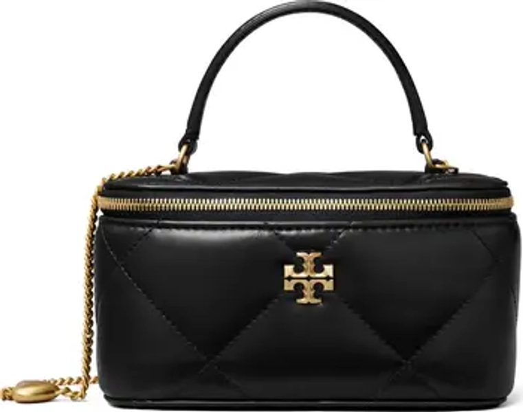 Tory Burch Kira Charm Diamond Quilted Leather Vanity Train Case | Nordstrom