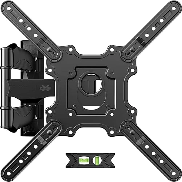 USX MOUNT UL Listed TV Wall Mount for Most 26-60 Inch TVs, TV Mount Rotating Swivel Tilt Center Corner Design on Single Stud, TV Brackets for Wall Mount Up to 77 lbs Max VESA 400x400mm
