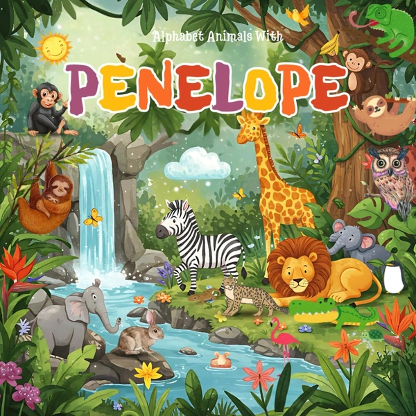 Alphabet Animals with Penelope: A Unique Custom story Book for Penelope with Alphabets Featuring Penelope's Name in Fun Animals | Personalized ... Penelope's name and custom Penelope name gift