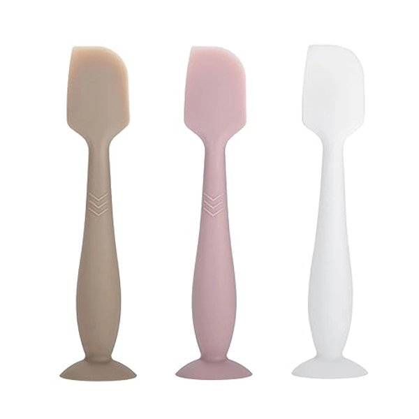 3-Pack Baby Diaper Cream Spatula - Baby Diaper Rash Cream Applicator for Butt Paste Diaper Cream - Diaper Cream Brush for Newborn Baby Essentials (grey, pink, white) - grey, pink, white