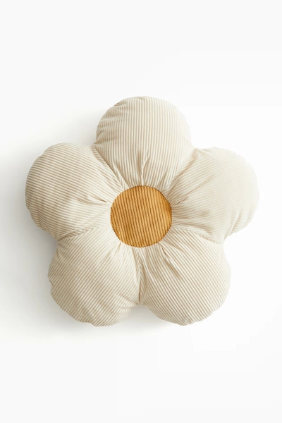 Flower-Shaped Cushion - Light beige/flower - Home All | H&M US