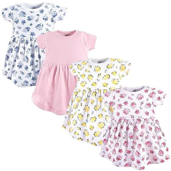 Luvable Friends Baby Girls' Cotton Dress - 12-18 Months - Floral