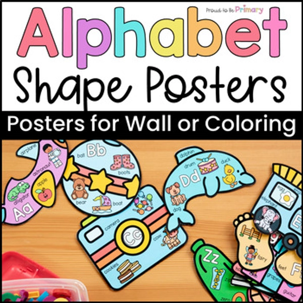Alphabet Beginning Sounds ABC Posters Letter of the Week Bulletin Board Letters
