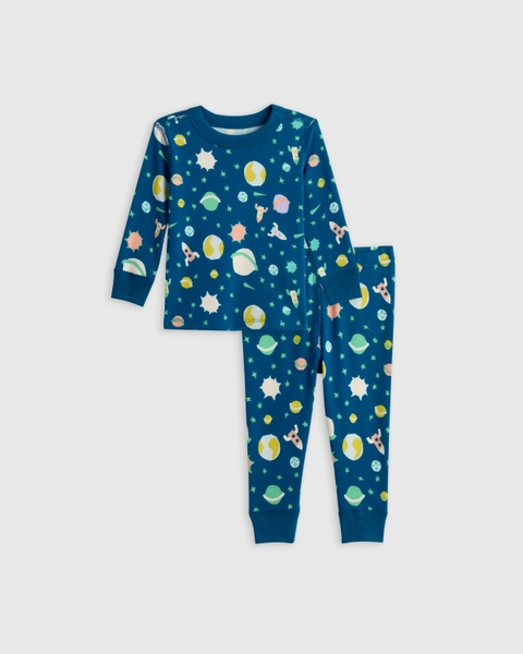 100% Organic Cotton Long Sleeve and Pant Pajama Set