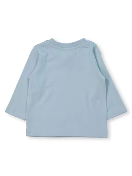 Light Blue Baby Cotton Long Sleeve Plain Tee | Best&Less™ Online