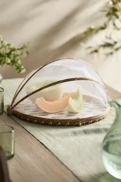 Fish Print Covered Serving Tray