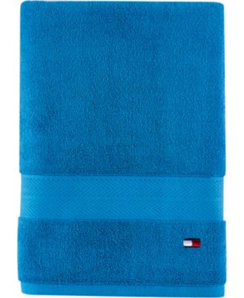 Tommy Hilfiger Modern American Solid Cotton Bath Towel, 30" x 54"