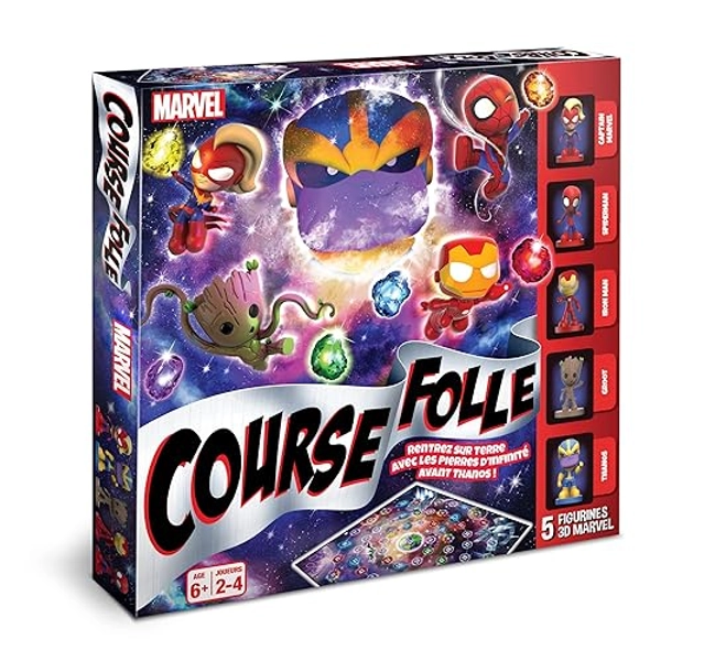 Shuffle - La Course Folle Avengers - Jeu de société Marvel - Enfants & Famille - À partir de 6 ans - De 2 à 4 joueurs - Avengers