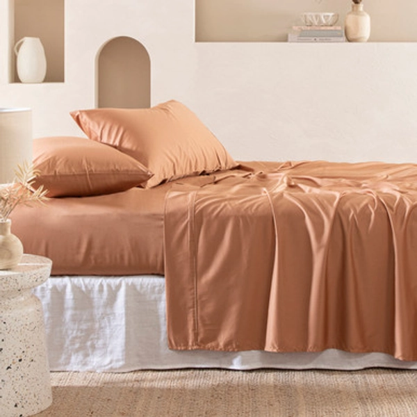 Seasonal 400TC Bamboo Cotton Fitted Sheet [HABB400BCFITA]