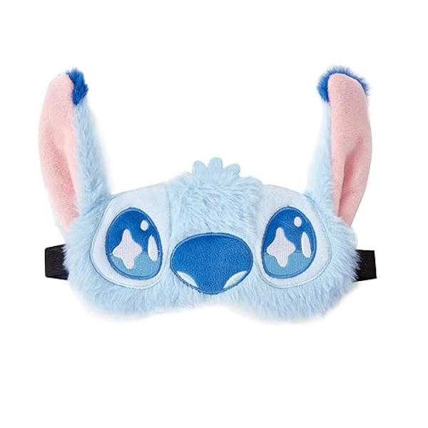 Cute Eye Masks for Sleep Cartoon Plush Blindfold Soft Funny Travel Eye Cover for Women Girls (Blue)