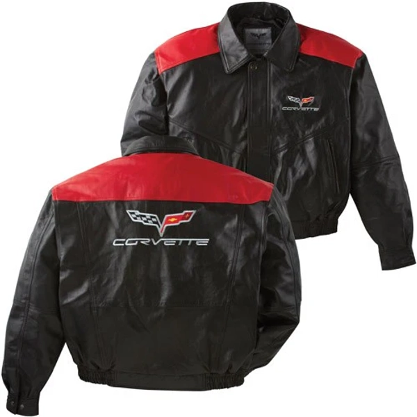 C6 Corvette Color Block Lambskin Jacket | X-Large