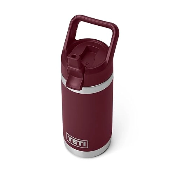 YETI Rambler Jr. 12 oz Kids Bottle, with Straw Cap - Wild Vine Red