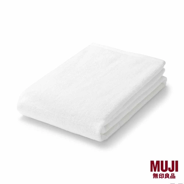 MUJI Twin Pile Large Bath Towel With Loop