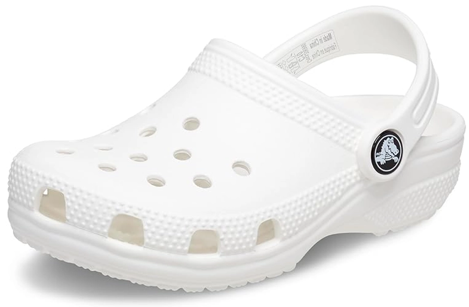 Crocs Kids' Classic Clog - 3 Little Kid - White/White