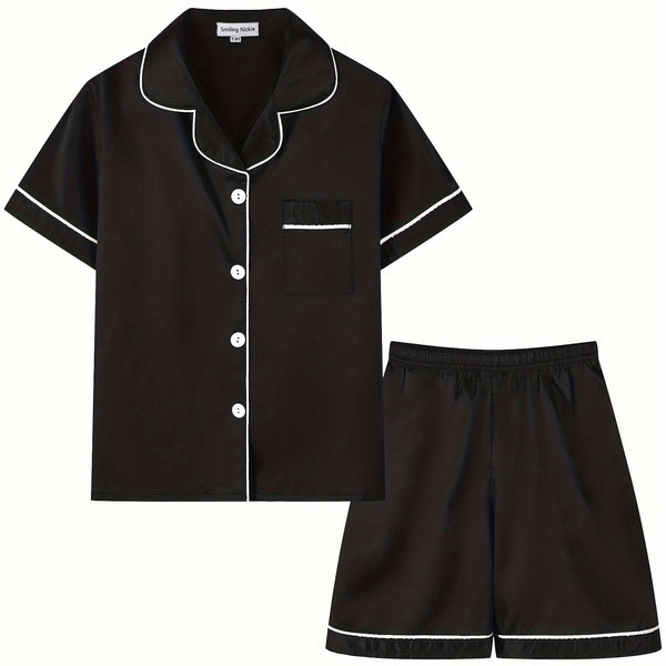 Children'S Comfortable Pajamas Set With Buttons Pajamas