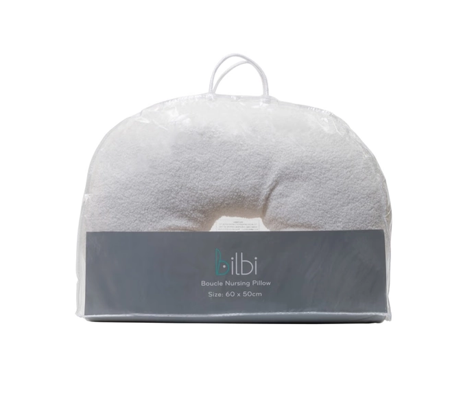 Bilbi Boucle Nursing Pillow Ivory | Boxing Day Sale | Baby Bunting AU